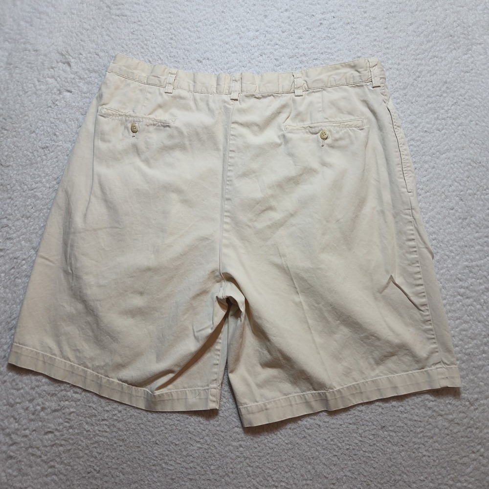 Vintage Polo Ralph Lauren Shorts Mens 34 Tyler Beige Double-Pleated Preppy - Picture 6 of 7